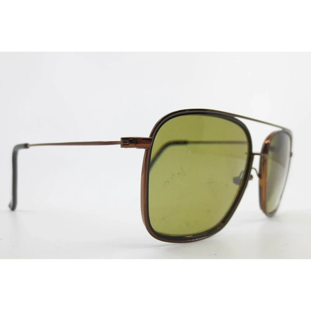 Colours by Alexander Julian Finzi Brown Square Aviator Eyeglass Frames 56-17-145